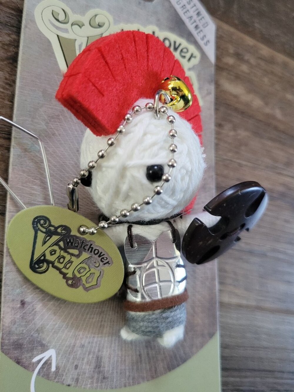 Watchover Voodoo Doll THE SPARTAN Charm Keychain - Destined For Greatness -NWT